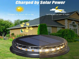 8pcs Ground Lights LED Warm Light Outdoor Disk Lights IP68 Waterproof Underground Lights V1294-YM0901-H39905-8