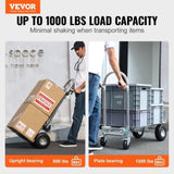VEVOR Aluminum Hand Truck, 4 in 1, 454 kg Max Load Capacity, Heavy Duty Industrial Convertible V952-DGNSTHC1000B0NYPXV0