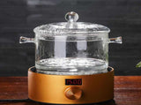 Glass Pasta Noodles Bowls Heat Resistant Glass Cooking Pot with Lid Sauce Pan for Soup Pasta Baby V1294-YM0717-10058990