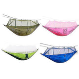 Camping Mosquito-proof Hammock Lightweight Nylon Fabric with Straps Outdoor Hanging Sleeping Bag V1308-DSZKI-1015