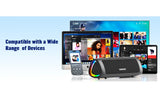 Portable RGB Bluetooth Speaker with Lights 10W Stereo Sound, Bluetooth 5.3, TWS Pairing, 2000mAh, V1232-XYX-001