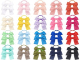 32PCS Bow Elastic Hair Ties Bowknot Ponytail Holder Hair Cute Bow Hair Bands Hair Ropes Hair Styling V1370-AZ4-11336