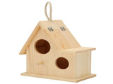 Wood Bird Nests Outdoor Birdhouse Breeding Box Bird Cage for Garden Backyard Balcony Decor V1294-YM0901-3111210123411