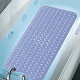 1 Piece Textured Non-Slip Bath Mat with Suction Cups, Bathroom Safety Mat for Bathtubs and Showers, V1189-LC-RY-00626