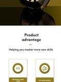 8 blade head bald head trimmer, hair trimmer for men, grooming tool, USB rechargeable V1106-111-876612-SLR-SET