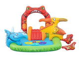 Bestway Kids Inflatable Play Splash Pool with Slide Ball Tossing Toys 242x140cm BW-POOL-PLAY-53160