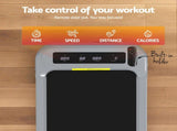 Everfit 3 in 1 Treadmill Electric Walking Pad with Incline Under Desk Home Gym Grey TMILL-400-INC-GR
