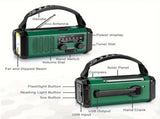 10000mAh Solar-Powered Emergency Radio with Flashlight V1142-LP601099611690254