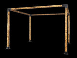 Roof Pergola Gazebo Shed Matte Black Steel Brackets DIY Kits V63-847741