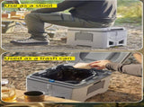 Portable Travel Toilet with Integrated Dual Storage Wings & Odor-Proof Lid Ergonomic Reusable V888-ELOSUNG52091