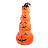 7.9ft Height Halloween Inflatable Pumpkin Build in LEDs Blow Up 4 Pumpkins Decoration with Ghost for V1294-YM0901-3115240041412