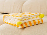 Multi-Use Pet Blanket -Soft Cushion, Blanket, and Pillow for Cats and Small Dogs, Yellow XL100*78CM V888-ELOSUNG10426