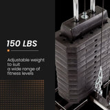 PROFLEX Multi-Station Home Gym Set with 98lbs Weight Plates- M8000 V219-FTNMFGPRFBM8M