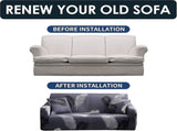 3 Seater Elastic Sofa Cover with Armrests Universal Sofa Protector V1263-JX-3546