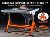 Welding Table 30" x 20", 400lbs Load Capacity Steel Welding Workbench Table on Wheels, Folding Work V952-KZDHZ400LB302X80EV0