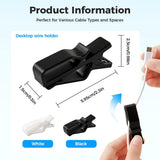 Cable Management Cord Holder Organizer, Cable Clips Holder with Strong Grip, Cord Organizer for Desk V1258-DP02-F-434