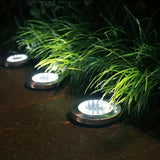 8PCS Solar Outdoor Buried Light Waterproof Garden Lawn Lamp Warm Landscape Lighting No Wiring Auto V1232-TYNDMD-004