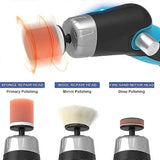Cordless Car Polisher, Mini Portable Polishing Tool Kit for Car Care with 12V 2000MAh Charger, V1189-LC-QP-00493