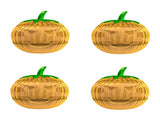 4-pack Yellow Pumpkin Shaped Fruit Fly Trap - Reusable Flying Insect Catcher with Hanging Loop, Easy V888-ELOSUNG56364