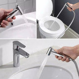 Bidet Sprayer Set Bathroom Hygiene Toilet Sprayer Personal Cleansing - Silver - Size 01 V1106-DSZ-001-100-SLR-01