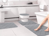 Clearance Tyidzon Bathroom Rugs 4 Piece Ultra Soft & Non-Slip Memory Foam Bath Mats for Bathroom, V1189-LWWAL-20260325-01696
