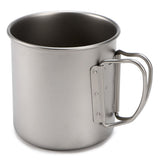 Cup Titanium Cup Outdoor Portable Mug Camping Picnic Water Cup With Foldable Handle 300ml / 400ml / V1369-AZ3-W-15892