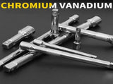 3Pieces 3/8" or 1/2" Drive Heavy Duty Socket Wrench Extension Bar for Automotive Repair Machinery V1192-AZ-W-23414