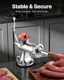 VEVOR Manual Meat Grinder, 304 Stainless Steel Hand Meat Grinder with Suction Cup + Steel Table V952-BXGSDJRJYS305W7U7V0