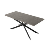 Dining Delight Rectangular Table and Navy Velvet Chairs Dining Set V264-DNT-411C-DGR-DNC-414V-BLU-6