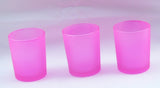 20 Pack Pink Frosted Votive Tealight Candle Holders House Party Centerpiece Xmas Wedding Decor V382-PINKFHX20