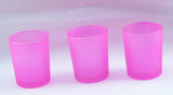 20 Pack Pink Frosted Votive Tealight Candle Holders House Party Cenrepiece Xmas Wedding Decor V382-PINKFHX20