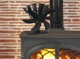 Eco-Friendly Heat Powered Fireplace Blower with Enhanced Blade Design, Fireplace Circulating hot V1192-AZ-W-10608