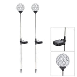 Solar Garden Lights Outdoor LED Globe Lamp Color Changing IP65 Waterproof for Pathway Lawn Courtyard V1294-YM0718-3111210476411