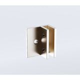 80x210cm Glass Shower Screen with Nickel F-Brackets V63-923071