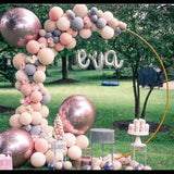 3M Gold Wedding Hoop Round Circle Arch Backdrop Flower Display Stand Frame Background V63-839331