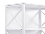 6 Tier Tall Bookshelf, White V1127-AU-CS03-WHT