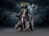 Dark Mystical Goddess Ornament wearing a golden ray-like headdress, her face hidden beneath a dark V1102-NVZMBJ001