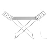 Devanti Foldable Electric Heated Towel Rail Rack with 24H Timer TW-C-YTC-ALUM