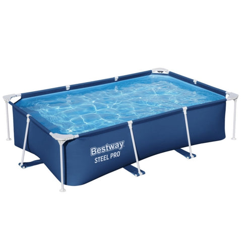 Bestway Swimming Pool 259x170x61cm Steel Frame Above Ground Pools 2300L BW-POOL-SQ-259-56496