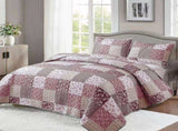 Pink Boho Floralia Patchwork Coverlet Bedspread Set V745-AC090357K3U