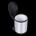 Kitchen Swing Pull Out Bin Stainless Steel Garbage Rubbish Waste Trash Can 14L V63-833611