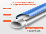 Air Compressor Line Kit, 100FT x 3/4", HDPE-Aluminum Compressed Air Piping System, Leak-Proof, V952-YSKQGDXT34INQP8IVV0