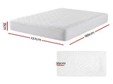 Giselle Waterproof Mattress Protector 100% Cotton Quilted Fitted Cover Double MP-COT-WHITE-D