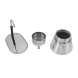 Moka Pot Stainless Steel Italian Type DIY Large Capacity Light Weight Portable Coffee Maker V1294-YM0716-3118220122911