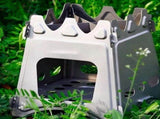 Wood Stove Titanium Stove Cooking Equipment Folding Furnace Burner Large Picnic Titanium Ultralight V1369-AZ3-W-11465