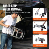 VEVOR Aluminum Hand Truck, 2 in 1, 181 kg Max Load Capacity, Heavy Duty Industrial Convertible V952-DGNSTHC400BEDKOJOV0
