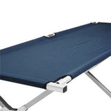 Camping Bed Folding Stretcher Light Weight w/ Carry Bag Camp Portable - navy V610-CAMSTRECOL-NAV