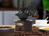 Wooden Coffee Bean Grinder Manual Coffee Grinder Roller, Antique Coffee Mill with Cast Iron Hand V1370-AZ4-04457