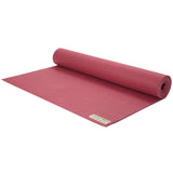 Jade Yoga Harmony Mat - Raspberry & Iron Flask Wide Mouth Bottle with Spout Lid, Fire, 32oz/950ml V398-JY-368RAS-IFB