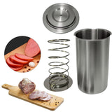 Food-Grade Stainless Steel Ham Meat Maker, Homemade Press Tool for Sandwiches, Deli Meat & Kitchen V1366-AZ2-W-20879